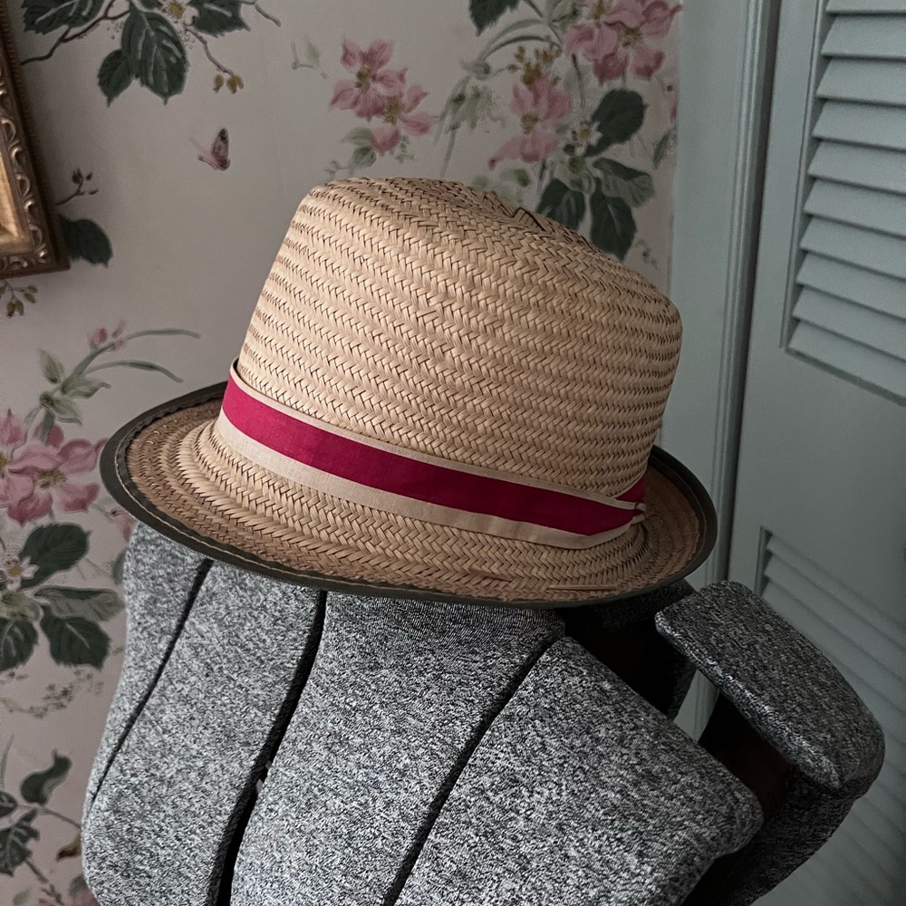 Vintage straw fedora